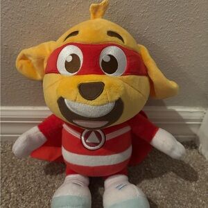Heroic Pup Plush Toy - Red and Yellow